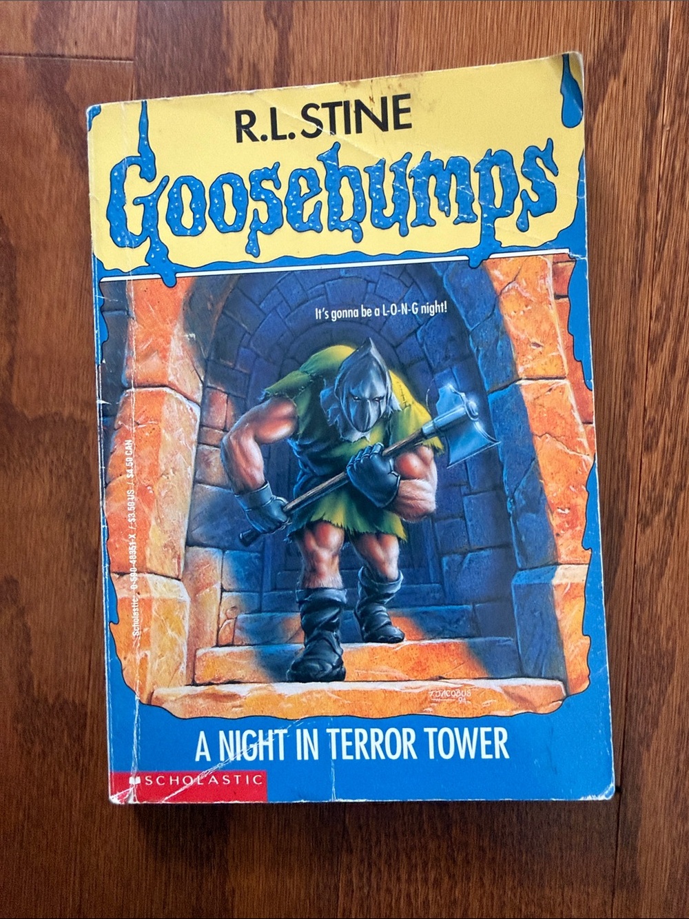 Vintage 1995 Goosebumps A Night in Terror Tower R.L. Stine #27 Paperback